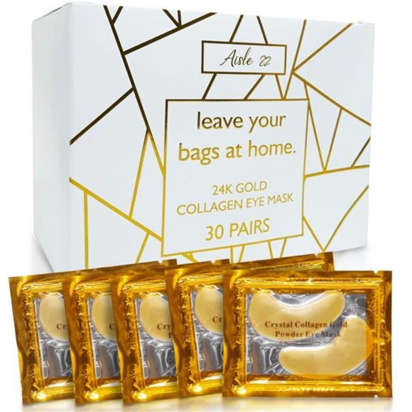 30 Pairs Under Eye Patches - 24K Gold Eye Mask - Under Eye Mask for Dark Circles - Picture 1 of 5
